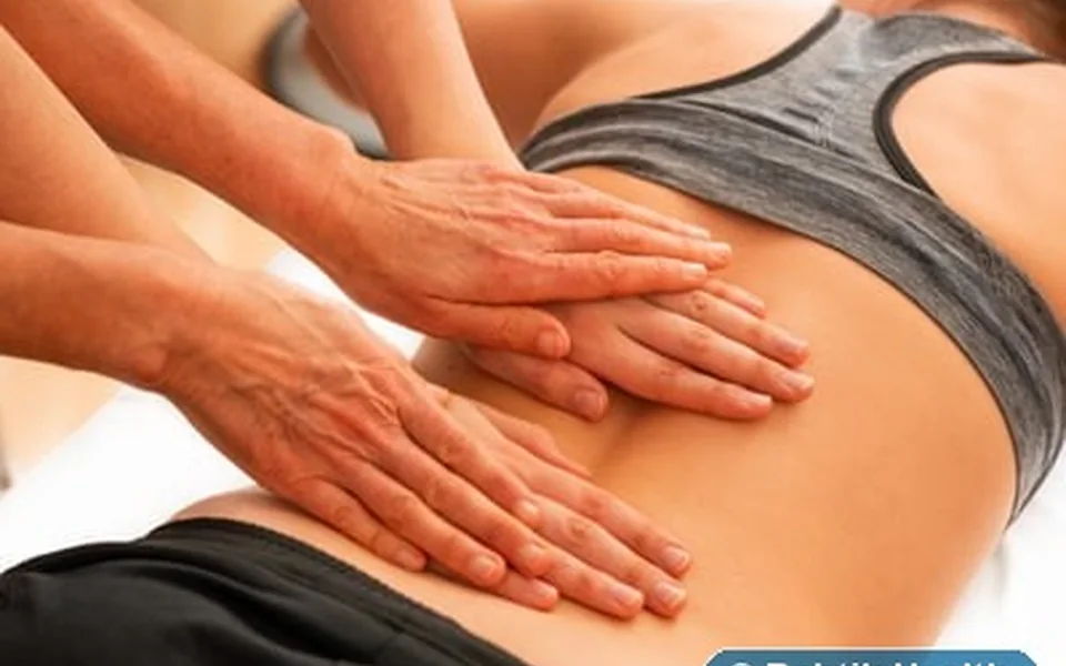 Illustrative hands-on massage session
